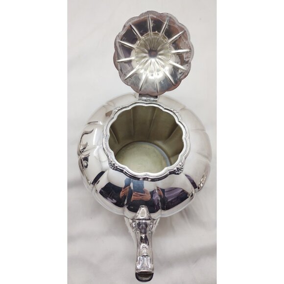 1847 Rogers Bros EP on Copper Victorian Silverplate Tea & Coffee Set Ornate - Picture 11 of 14